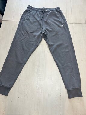 Sonneti Men's Jogger Sweatpants - Drawstring Waist Gray Medium